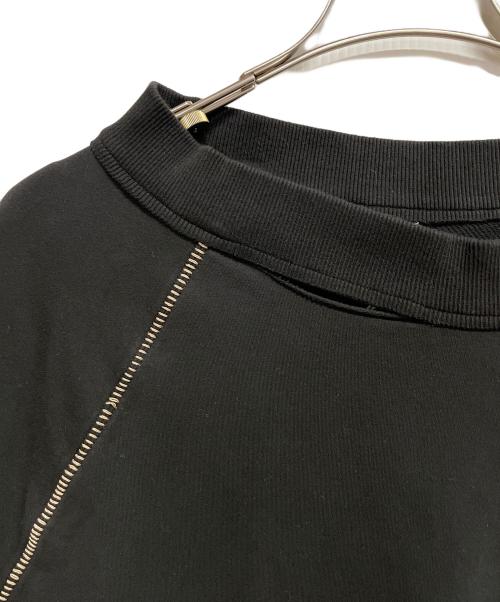 NostraSantissima（ノストラサンティッシマ）NOSTRASANTISSIMA (ノストラサンティッシマ) 変形カットソー ブラック サイズ:S 未使用品の古着・服飾アイテム