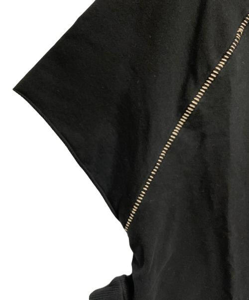 NostraSantissima（ノストラサンティッシマ）NOSTRASANTISSIMA (ノストラサンティッシマ) 変形カットソー ブラック サイズ:S 未使用品の古着・服飾アイテム