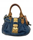 MIU MIUミュウミュウ）の古着「デニム 2WAYバッグ」｜インディゴ