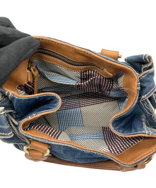 MIU MIU（ミュウミュウ）MIU MIU (ミュウミュウ) デニム 2WAYバッグ インディゴの古着・服飾アイテム
