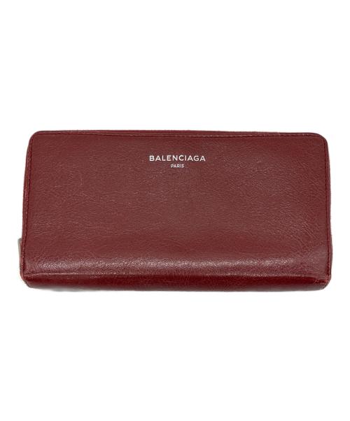 BALENCIAGA（バレンシアガ）BALENCIAGA (バレンシアガ) 長財布 ワインレッドの古着・服飾アイテム