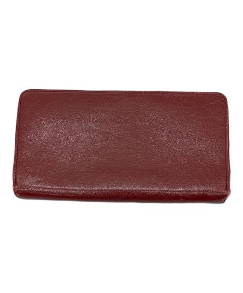 BALENCIAGA（バレンシアガ）BALENCIAGA (バレンシアガ) 長財布 ワインレッドの古着・服飾アイテム