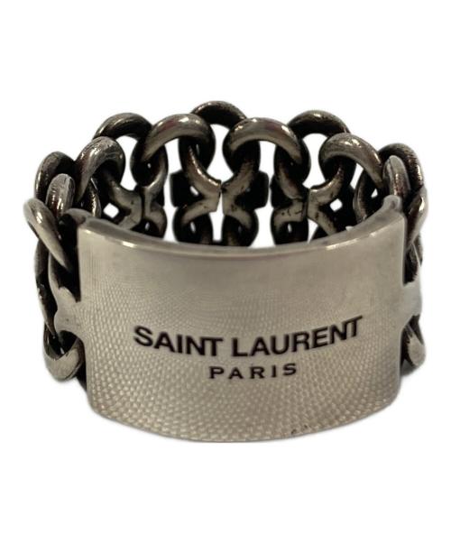 Saint Laurent Paris（サンローランパリ）Saint Laurent Paris (サンローランパリ) メッシュリング シルバー サイズ:12号の古着・服飾アイテム