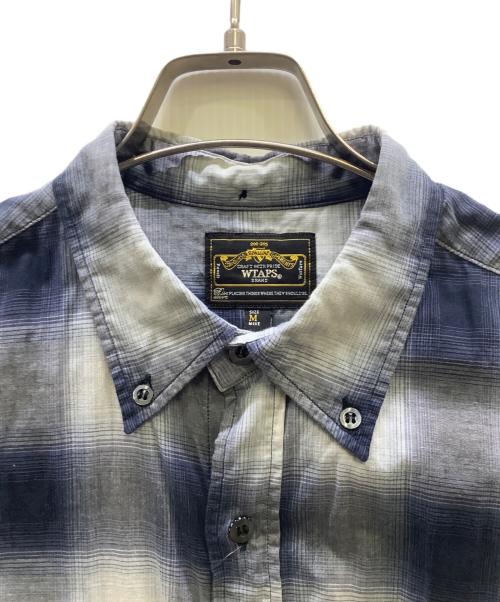 WTAPS（ダブルタップス）WTAPS (ダブルタップス) チェックシャツ ブルー サイズ:Mの古着・服飾アイテム