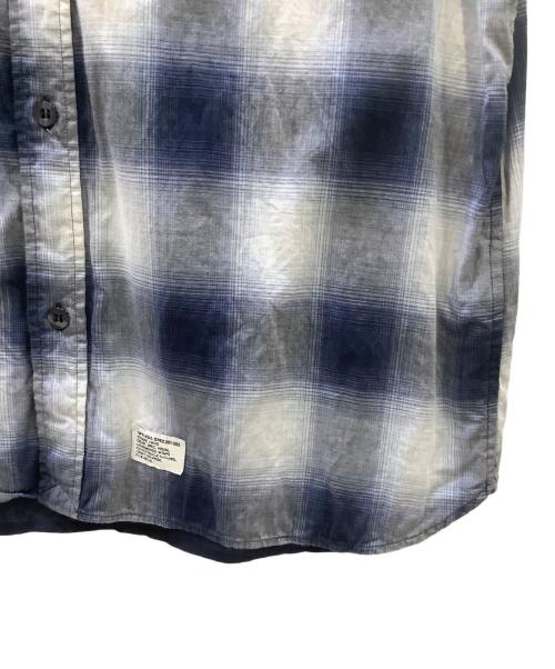 WTAPS（ダブルタップス）WTAPS (ダブルタップス) チェックシャツ ブルー サイズ:Mの古着・服飾アイテム