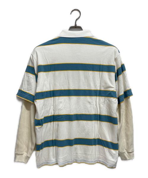 SUPREME（シュプリーム）Supreme (シュプリーム) Dickies (ディッキーズ) Thermal Polo サーマル＆ポロ ホワイト×ブルー サイズ:S 未使用品の古着・服飾アイテム
