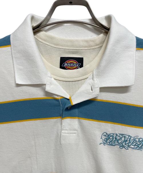 SUPREME（シュプリーム）Supreme (シュプリーム) Dickies (ディッキーズ) Thermal Polo サーマル＆ポロ ホワイト×ブルー サイズ:S 未使用品の古着・服飾アイテム