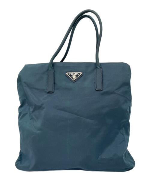 PRADA（プラダ）PRADA (プラダ) トートバッグ ネイビーの古着・服飾アイテム
