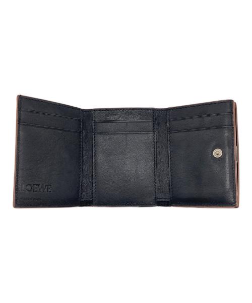 LOEWE（ロエベ）LOEWE (ロエベ) アナグラム トライフォールド ウォレット ブラックの古着・服飾アイテム