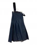 Another Editionアナザーエディション）の古着「ワンショルダーデニムタックスカート」｜インディゴ