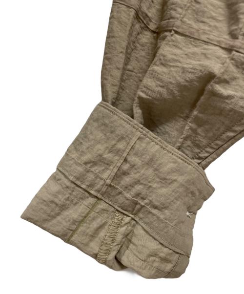 jieda（ジエダ）jieda (ジエダ) TUCK FABRIC OVERSIZED SHIRT ライトブラウン サイズ:SIZE 2の古着・服飾アイテム