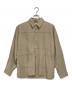 jieda（ジエダ）の古着「TUCK FABRIC OVERSIZED SHIRT」｜ライトブラウン