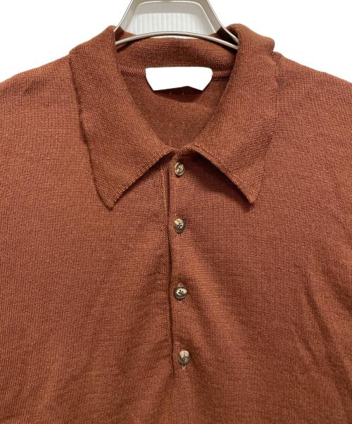 IRENISA（イレニサ）IRENISA (イレニサ) ニットシャツ ブラウン サイズ:2の古着・服飾アイテム