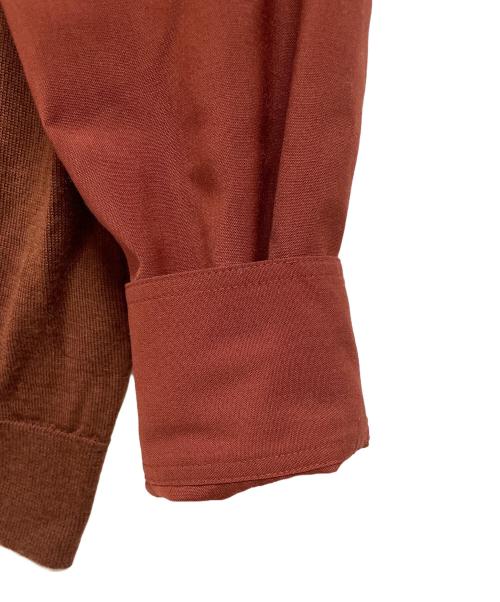 IRENISA（イレニサ）IRENISA (イレニサ) ニットシャツ ブラウン サイズ:2の古着・服飾アイテム