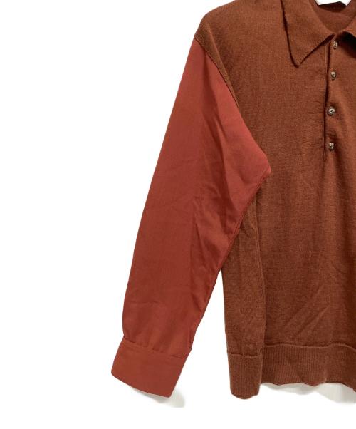 IRENISA（イレニサ）IRENISA (イレニサ) ニットシャツ ブラウン サイズ:2の古着・服飾アイテム