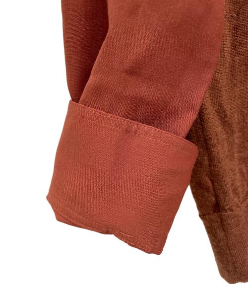 IRENISA（イレニサ）IRENISA (イレニサ) ニットシャツ ブラウン サイズ:2の古着・服飾アイテム