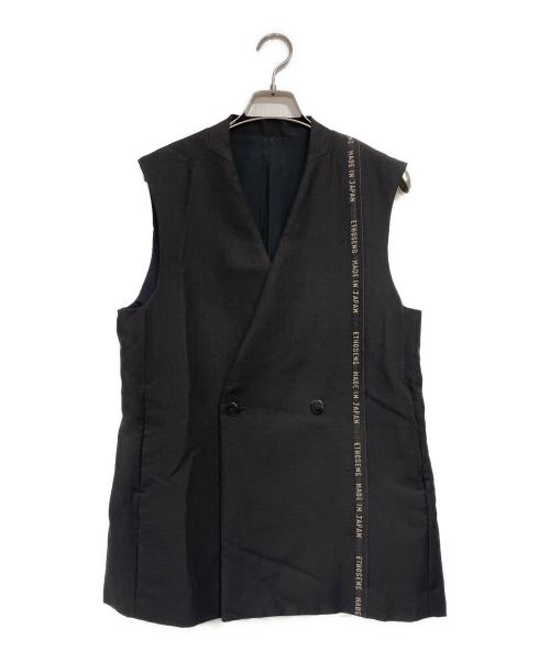 ETHOSENS（エトセンス）ETHOSENS (エトセンス) ベスト ブラック サイズ:記載なしの古着・服飾アイテム