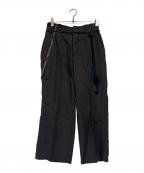 ETHOSENSエトセンス）の古着「Ear name slacks」｜ブラック