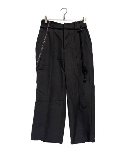 ETHOSENS（エトセンス）ETHOSENS (エトセンス) Ear name slacks ブラック サイズ:SIZE不明の古着・服飾アイテム