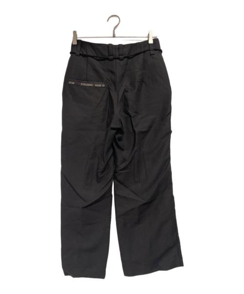 ETHOSENS（エトセンス）ETHOSENS (エトセンス) Ear name slacks ブラック サイズ:SIZE不明の古着・服飾アイテム