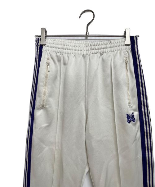 Needles（ニードルズ）Needles (ニードルズ) Narrow Track Pant [POLY SMOOTH]（ナロートラックパンツポリスムース）/トラックパンツ/ジャージ アイボリー×パープル サイズ:XSの古着・服飾アイテム