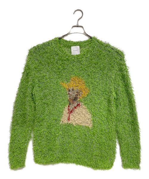 kota gushiken（コウタグシケン）kota gushiken (コウタグシケン) Summer Van Gogh Long Sleeve Top グリーン サイズ:SIZE 2の古着・服飾アイテム