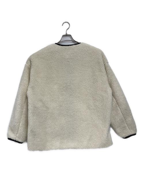 CULLNI（クルニ）CULLNI (クルニ) ノーカラー ボアジャケット アイボリー サイズ:2の古着・服飾アイテム