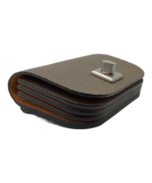 ITTI（イッチ）ITTI (イッチ) CRISTY MINI WLT POUCH グレー×ブラウンの古着・服飾アイテム