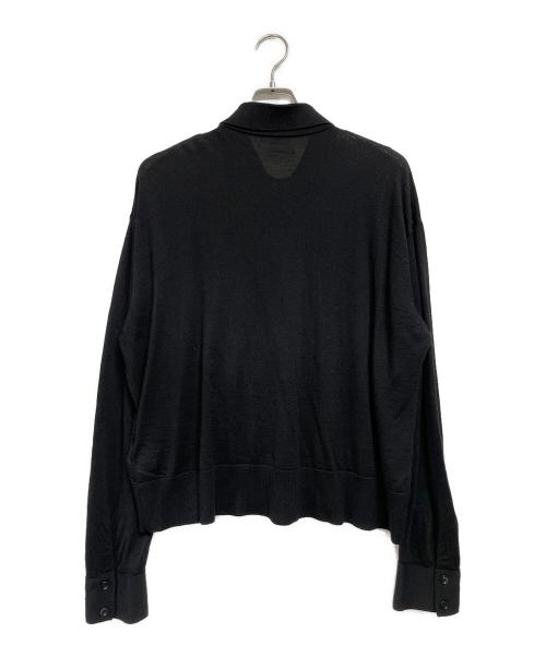 ami（アミ）ami (アミ) ニットカーディガン ブラック サイズ:Mの古着・服飾アイテム