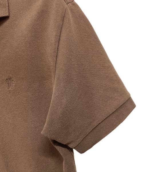 MONCLER（モンクレール）MONCLER (モンクレール) 半袖ポロシャツ ブラウン サイズ:Sの古着・服飾アイテム