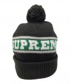 SUPREMEシュプリーム）の古着「ニット帽」｜ブラック×グリーン