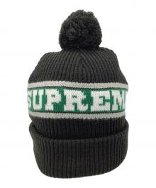 SUPREME（シュプリーム）の古着「ニット帽」｜ブラック×グリーン