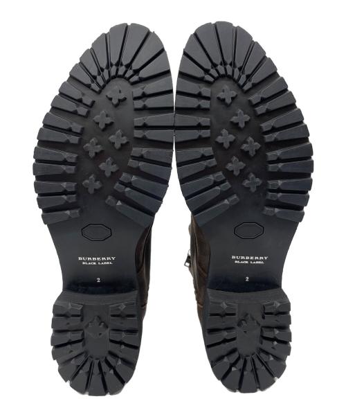 BURBERRY BLACK LABEL（バーバリーブラックレーベル）BURBERRY BLACK LABEL (バーバリーブラックレーベル) レースアップブーツ ダークブラウン サイズ:2の古着・服飾アイテム