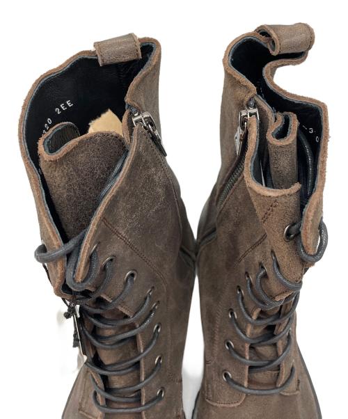 BURBERRY BLACK LABEL（バーバリーブラックレーベル）BURBERRY BLACK LABEL (バーバリーブラックレーベル) レースアップブーツ ダークブラウン サイズ:2の古着・服飾アイテム