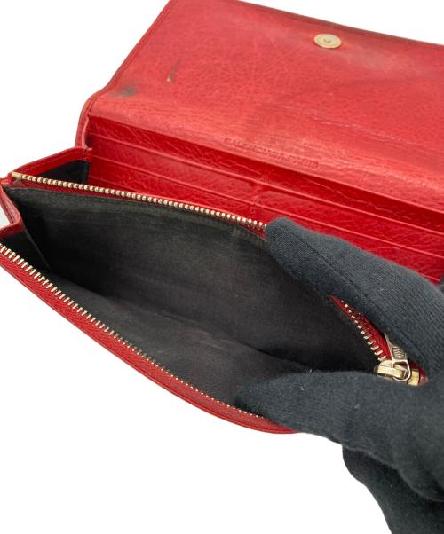 BALENCIAGA（バレンシアガ）BALENCIAGA (バレンシアガ) 長財布 レッドの古着・服飾アイテム