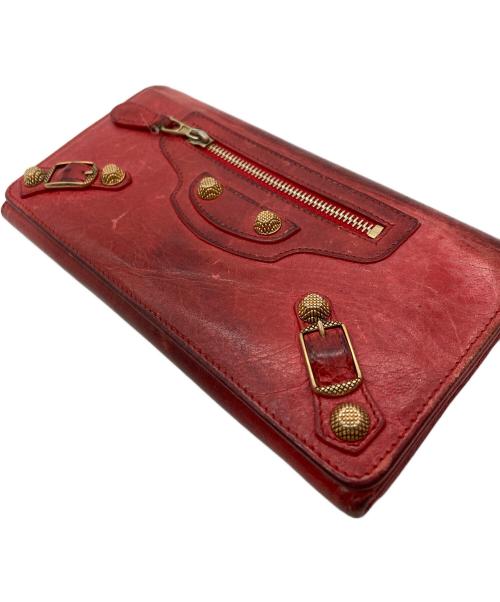 BALENCIAGA（バレンシアガ）BALENCIAGA (バレンシアガ) 長財布 レッドの古着・服飾アイテム