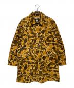 Columbia×JOURNAL STANDARDコロンビア×ジャーナルスタンダード）の古着「カモフラージュ ステンカラーコート」｜オレンジ