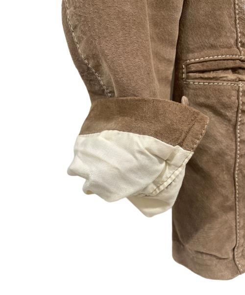 GABRIELE PASINI（ガブリエレパジーニ）GABRIELE PASINI (ガブリエレパジーニ) レザージャケット ベージュ サイズ:50の古着・服飾アイテム
