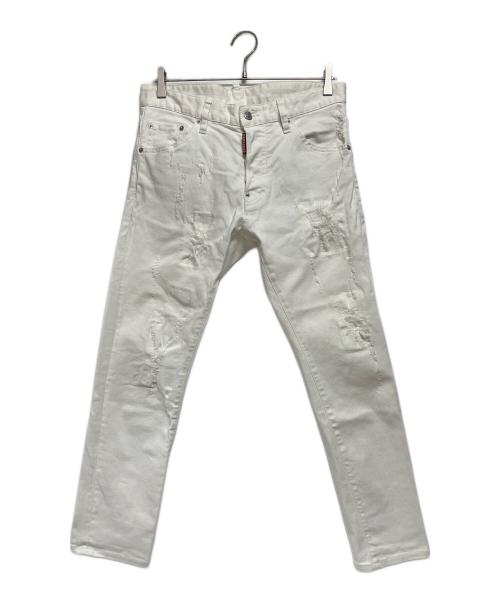 DSQUARED2（ディースクエアード）DSQUARED2 (ディースクエアード) ホワイトジーンズ ホワイト サイズ:46の古着・服飾アイテム