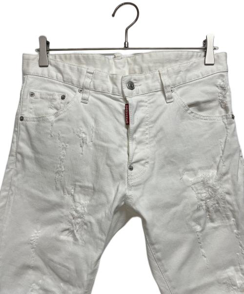 DSQUARED2（ディースクエアード）DSQUARED2 (ディースクエアード) ホワイトジーンズ ホワイト サイズ:46の古着・服飾アイテム