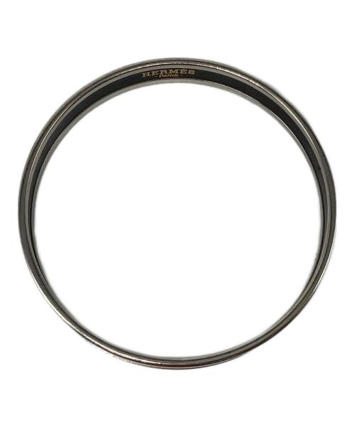 HERMES（エルメス）HERMES (エルメス) バングル ライトブルー×ブラックの古着・服飾アイテム