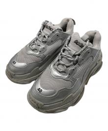 BALENCIAGA（バレンシアガ）の古着「ローカットスニーカー」｜ライトグレー×シルバー