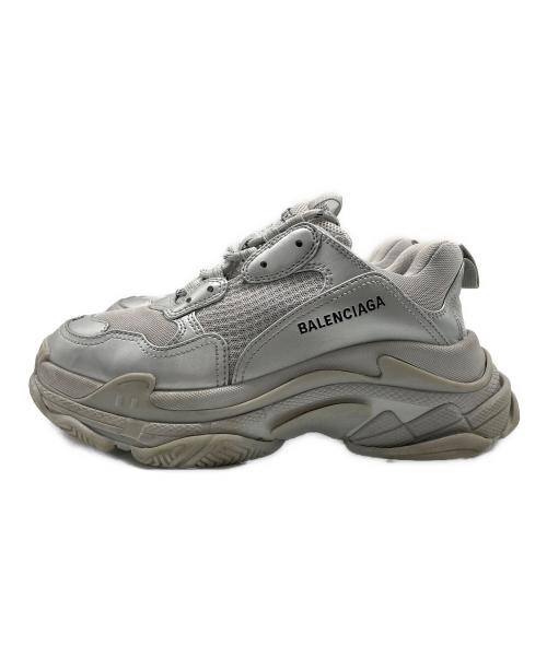 BALENCIAGA（バレンシアガ）BALENCIAGA (バレンシアガ) ローカットスニーカー ライトグレー×シルバー サイズ:26.5cmの古着・服飾アイテム