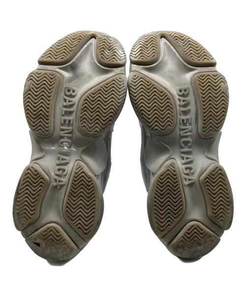 BALENCIAGA（バレンシアガ）BALENCIAGA (バレンシアガ) ローカットスニーカー ライトグレー×シルバー サイズ:26.5cmの古着・服飾アイテム