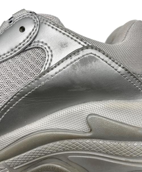 BALENCIAGA（バレンシアガ）BALENCIAGA (バレンシアガ) ローカットスニーカー ライトグレー×シルバー サイズ:26.5cmの古着・服飾アイテム