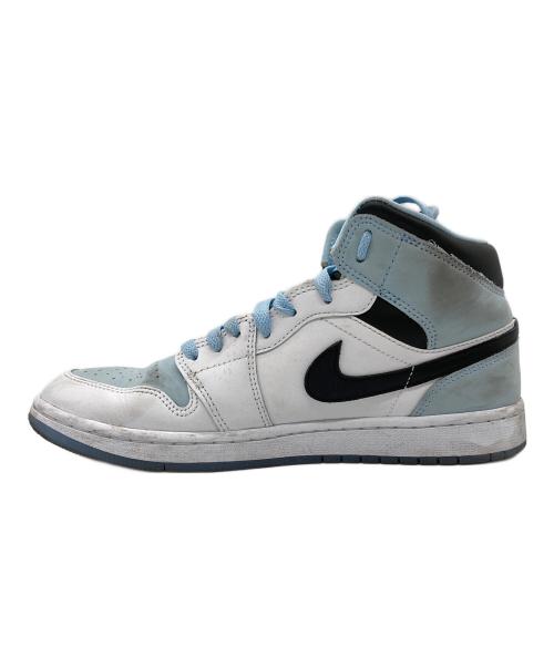 NIKE（ナイキ）NIKE (ナイキ) AIR JORDAN1 MID SE スカイブルー×ホワイト サイズ:26.5の古着・服飾アイテム