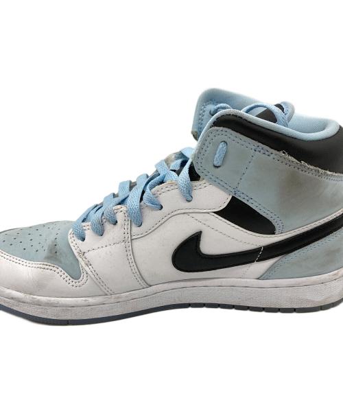 NIKE（ナイキ）NIKE (ナイキ) AIR JORDAN1 MID SE スカイブルー×ホワイト サイズ:26.5の古着・服飾アイテム
