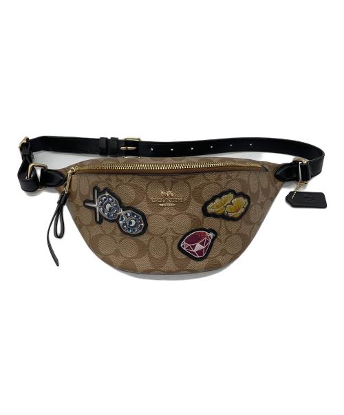 COACH（コーチ）COACH (コーチ) Disney (ディズニー) シグネチャー ボディバッグ 白雪姫 ブラウン×ブラックの古着・服飾アイテム