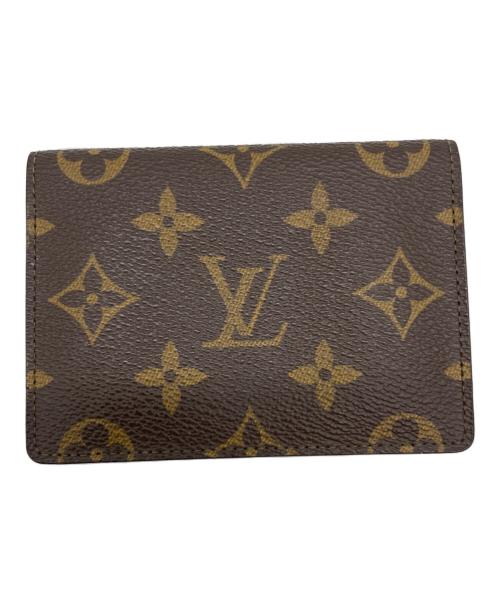 LOUIS VUITTON（ルイ ヴィトン）LOUIS VUITTON (ルイ ヴィトン) モノグラム ポルト2カルト・ヴェルティカル パスケース ブラウンの古着・服飾アイテム