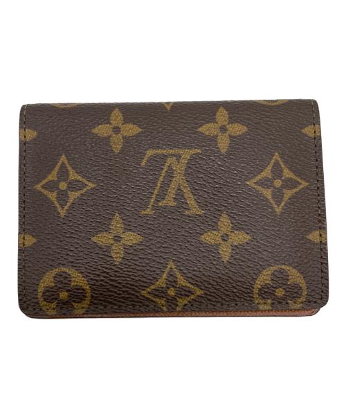 LOUIS VUITTON（ルイ ヴィトン）LOUIS VUITTON (ルイ ヴィトン) モノグラム ポルト2カルト・ヴェルティカル パスケース ブラウンの古着・服飾アイテム
